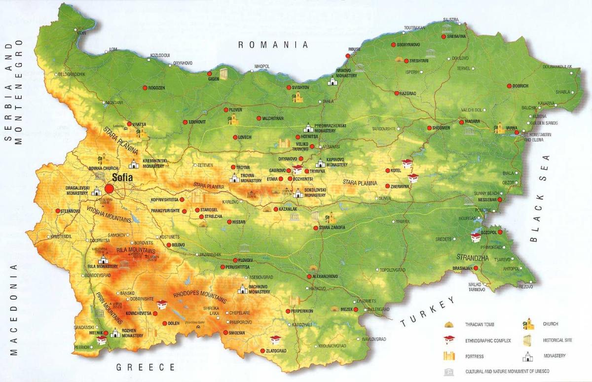 Bulgaaria kaart