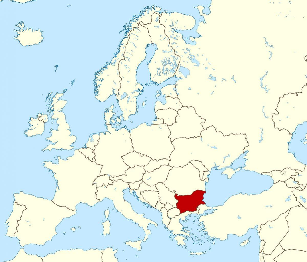 kaart näitab Bulgaaria