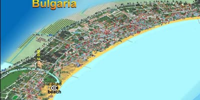 Kaart cacao beach, Bulgaaria